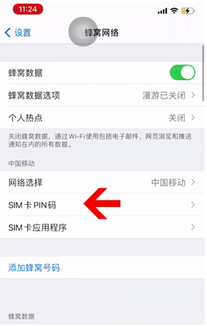 秦安苹果14维修网分享如何给iPhone14的SIM卡设置密码 