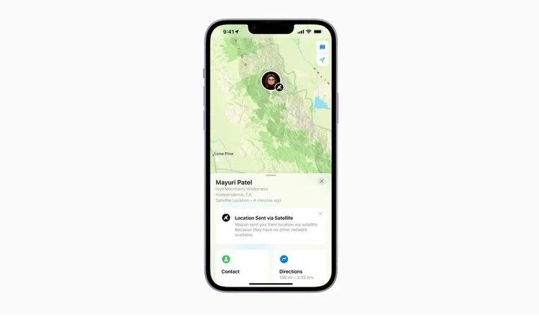 秦安苹果14维修分享iPhone14系列中 FindMy功能通过卫星分享位置方法教程 